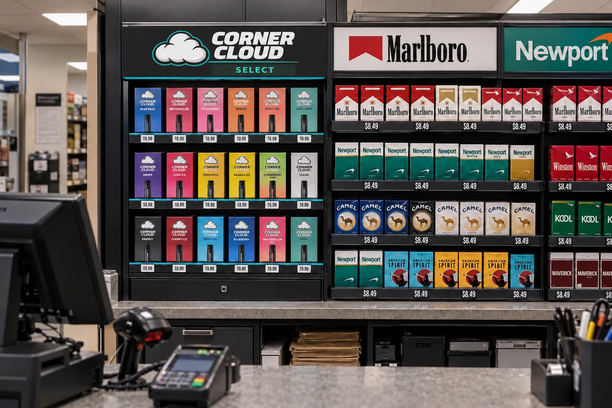 Concept: Corner Cloud Select retail setting